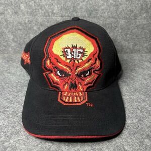 Vintage 2001 Stone Cold Wwf Wrestling Adjustable Hat Big Skull Logo Embroidered